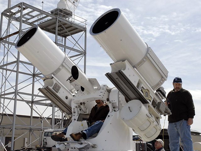 Twin 20s at Vandenberg AFB on a Photo-Sonics Cine-Sextant Mobile Tracking Mount